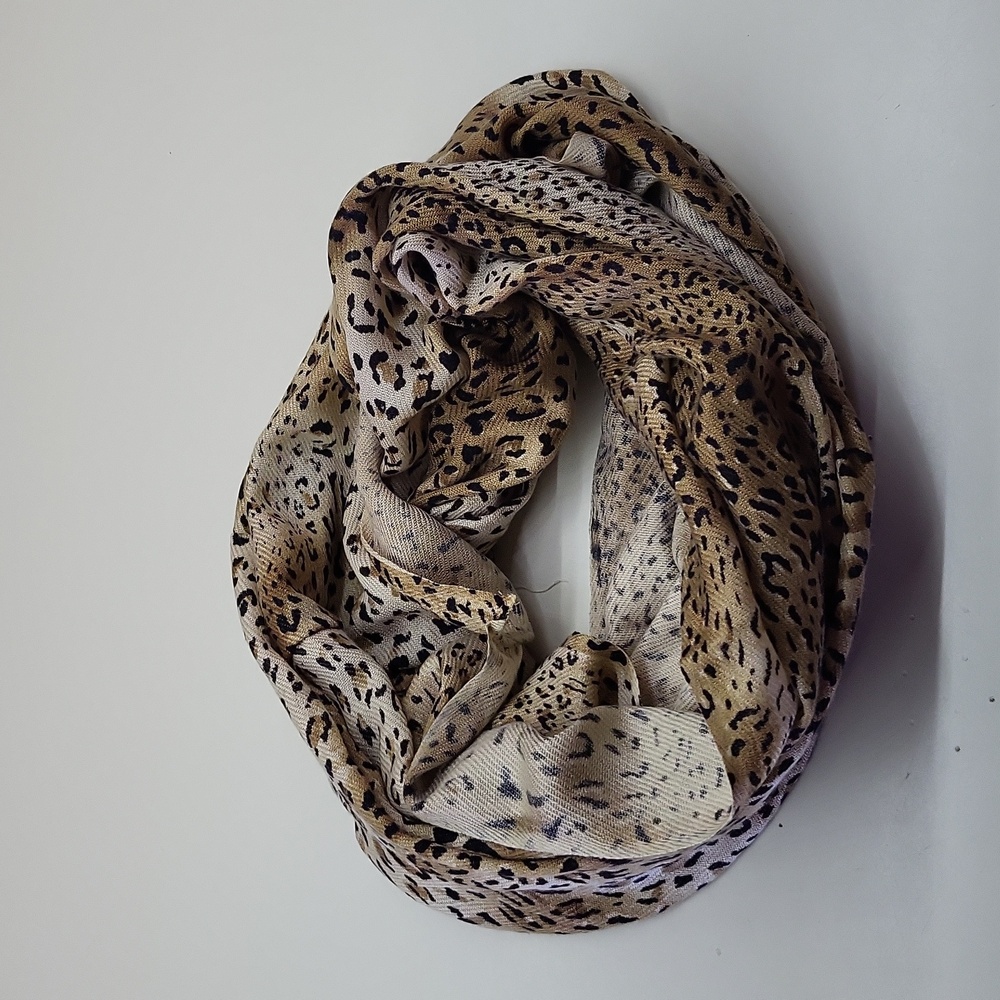 Leopard Print Infinity Scarf - Picture 10 of 10